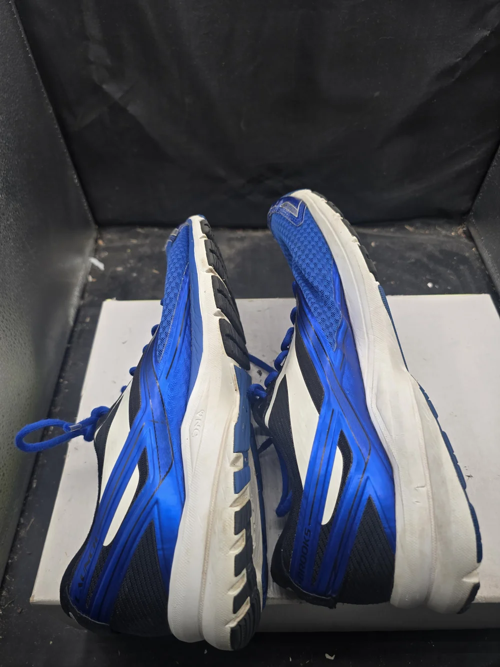 Blue Running Shoes‎ with White Accents